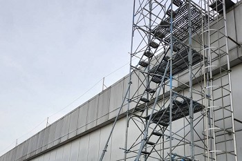 屏東系統鷹架應用於大型廠房結構