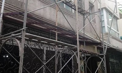 台南鷹架工程施工團隊合影