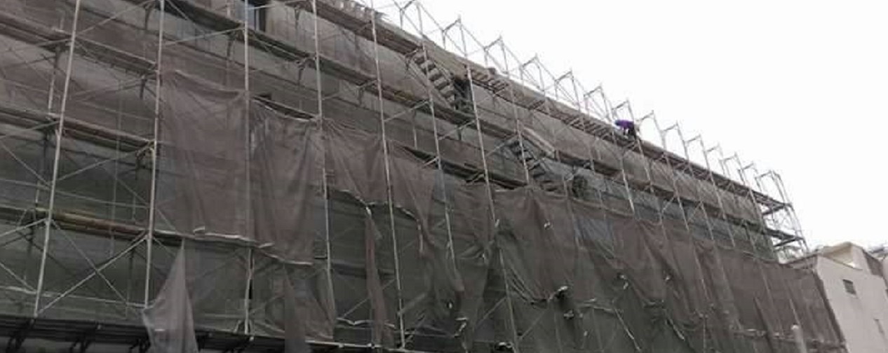 台南六甲施工架搭建圖